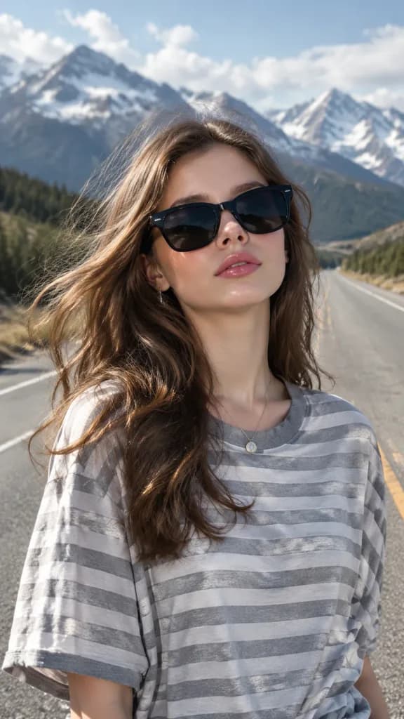 Highway Fashion Lifestyle Portrait