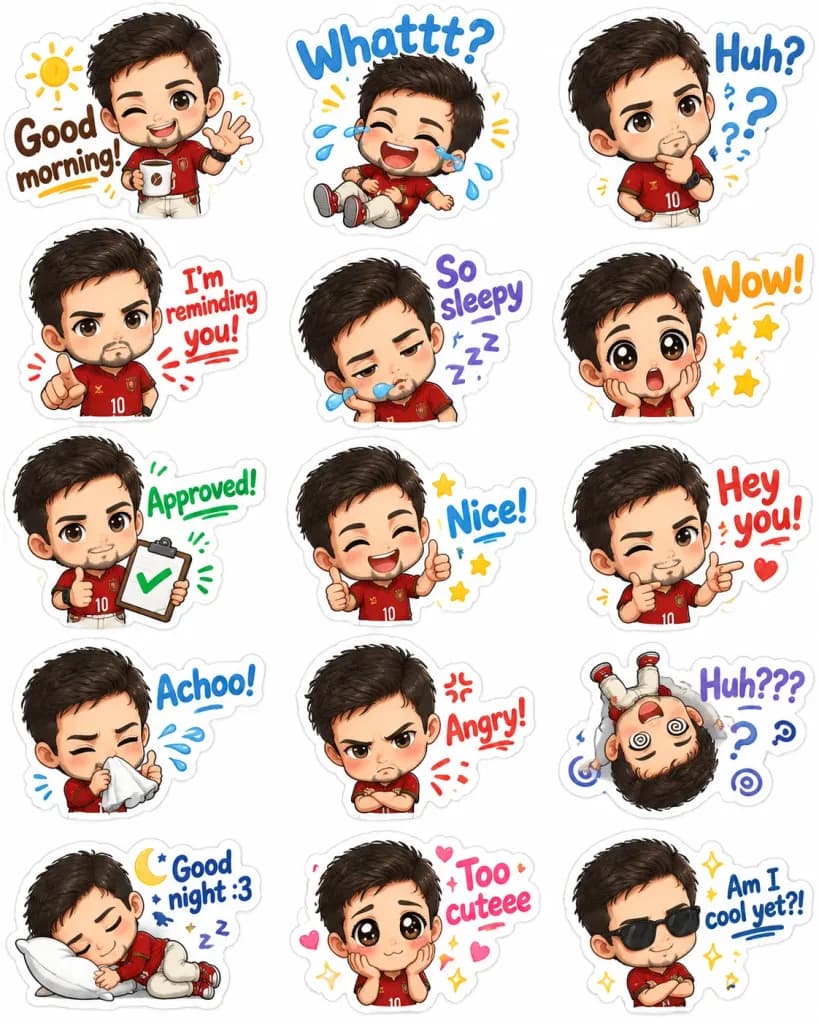 Custom Chibi Messaging Sticker Pack