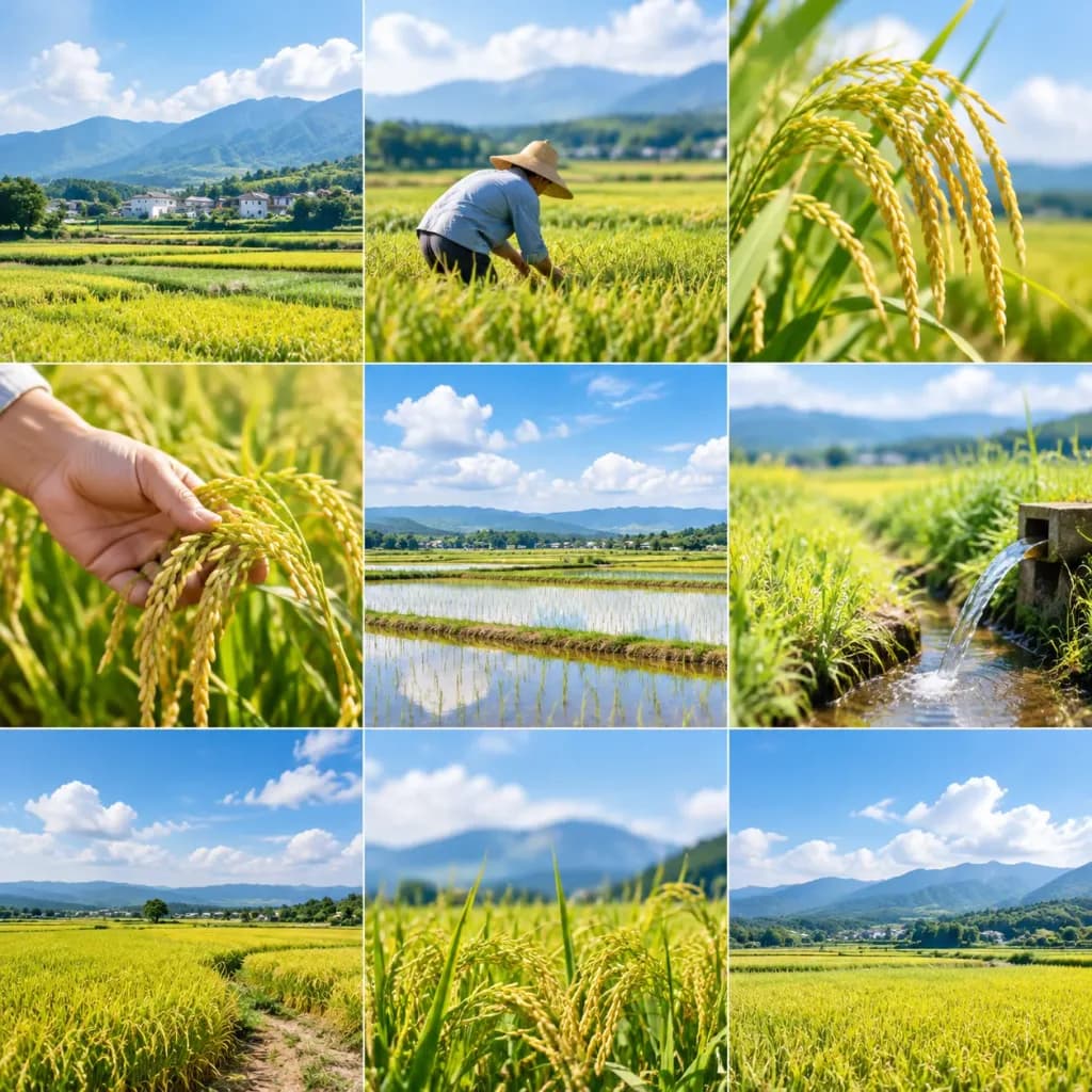 マルチアングル農村風景グリッド