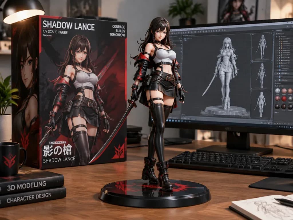 Custom Character Figure Desk Display