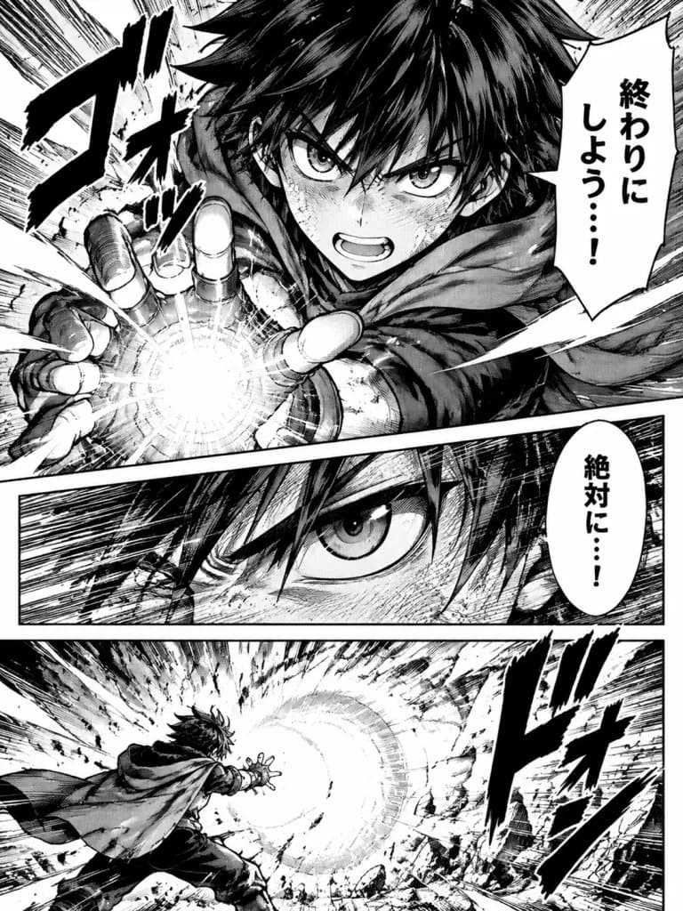 Config-Style Shonen Manga Page Layout