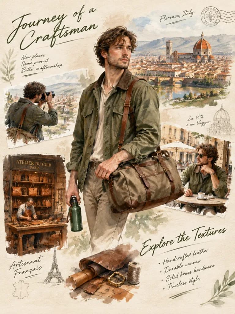 European Travel Lifestyle Mood Board