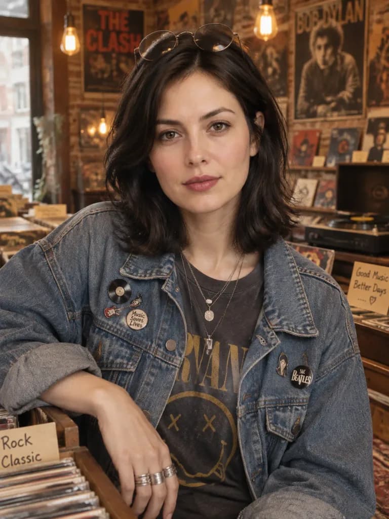 Vintage Record Store Owner Editorial