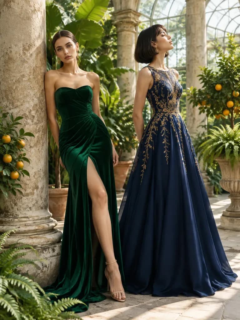 High Fashion Editorial in Classical Greenhouse