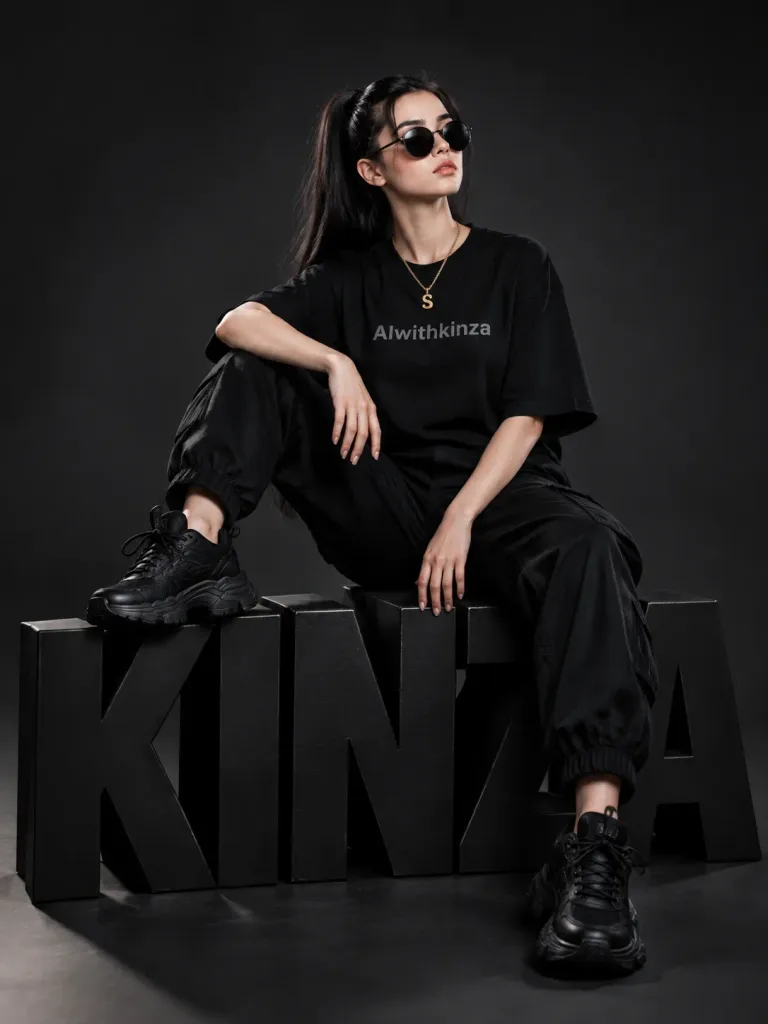 Sesja Streetwear na Blokowych Literach 3D