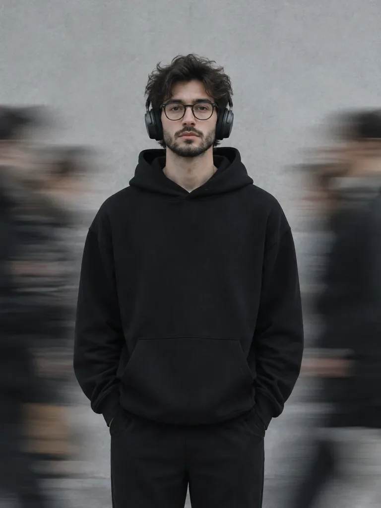 Editorial Portrait with Motion Blur