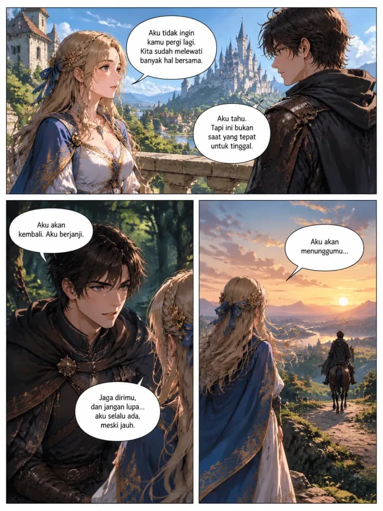 Multi-Frame Art Book Story Layout