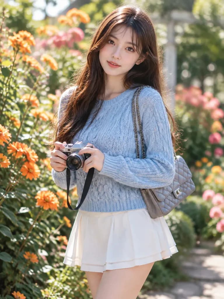 繁花花园时尚大片肖像