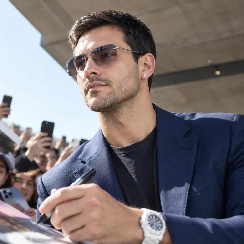Celebrity Signing Autographs Candid Portrait