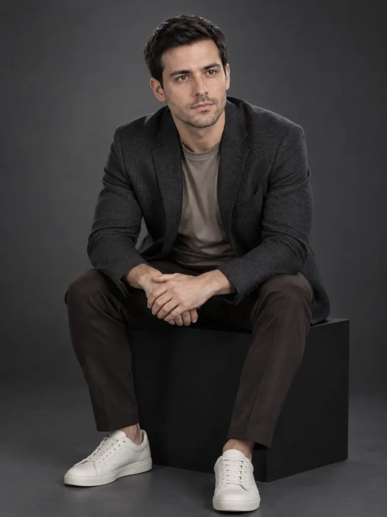 Executive Studio Portrait with Reference Face