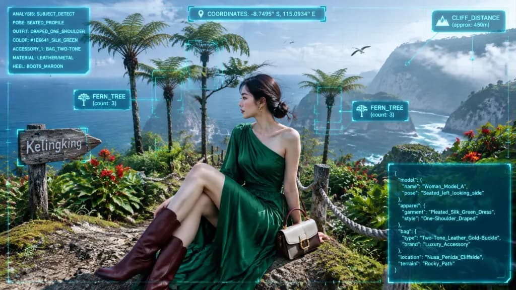 Augmented Reality Cliffside Portrait Analysis HUD
