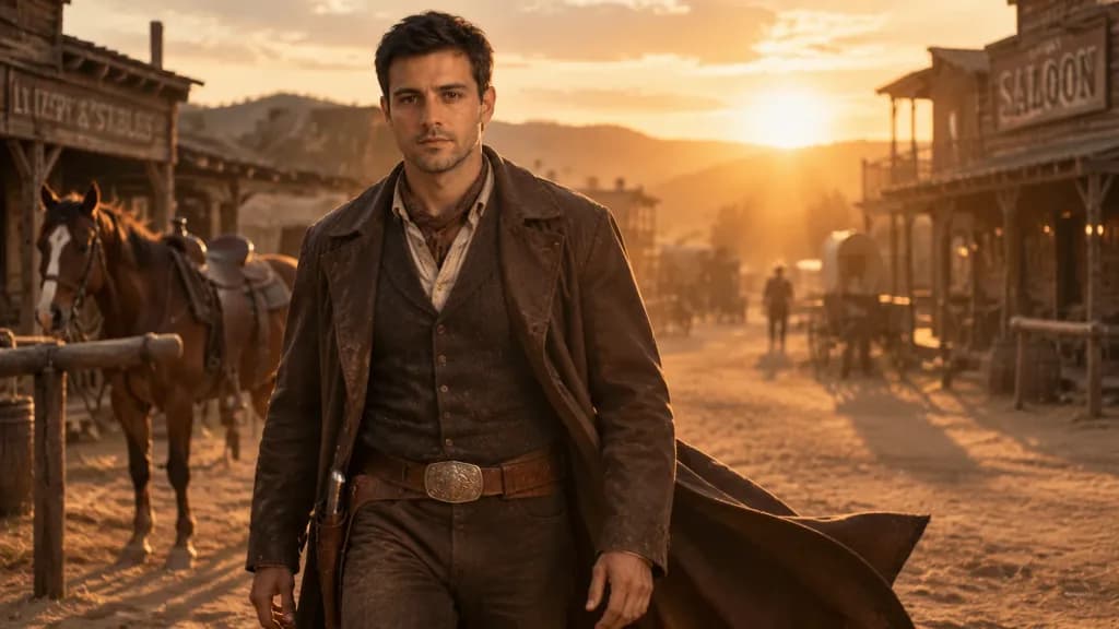 Cinematic Wild West Frontiersman Portrait