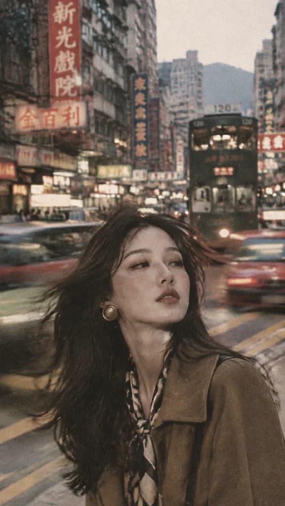 Retro Hong Kong Street Portrait