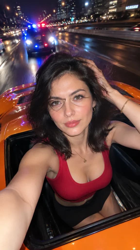 Selfie Malam Y2K Bergaya Paparazi
