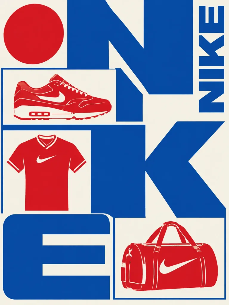 Neo-Constructivist Grid Brand Poster