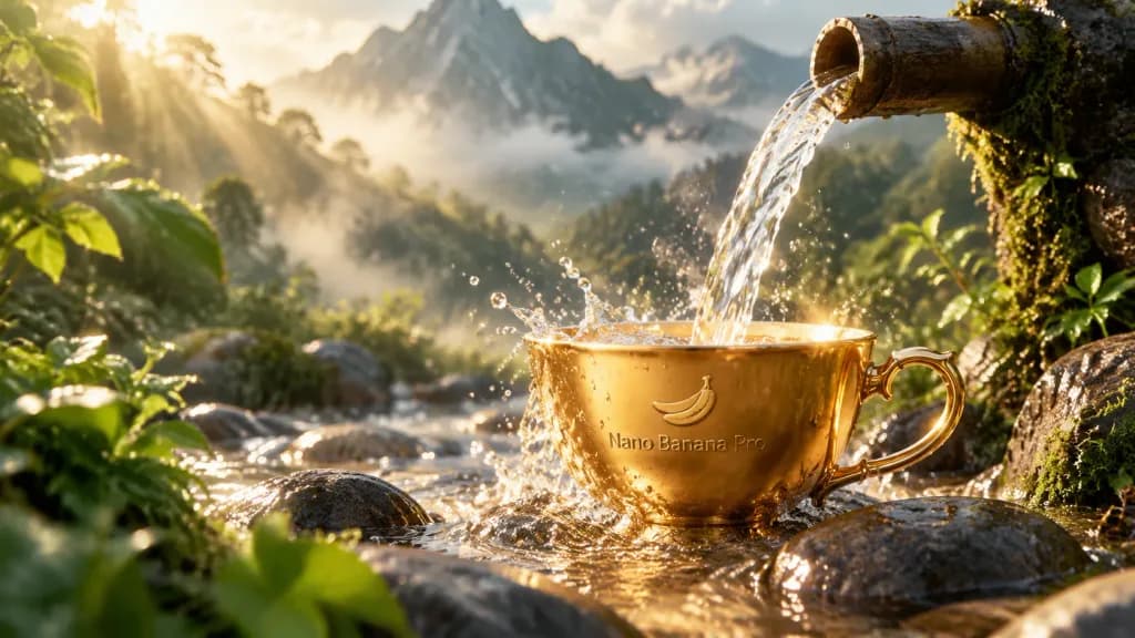 Golden Cup in Mountain Stream Commercial