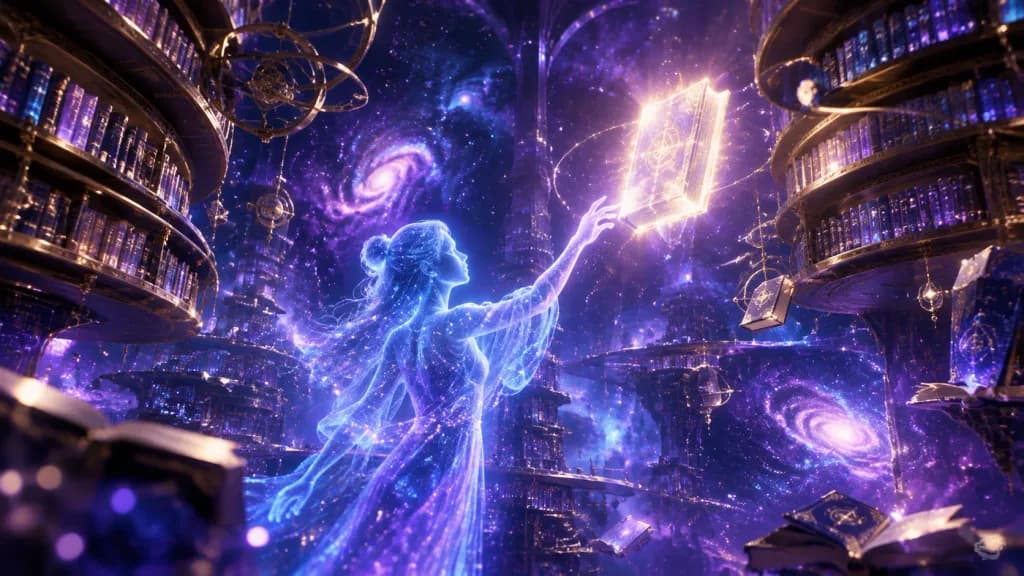 無限の光の宇宙図書館
