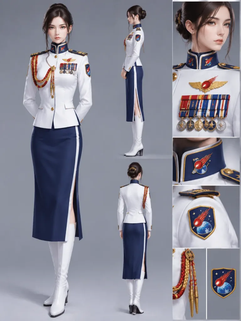 Female Space Commander Dress Uniform
