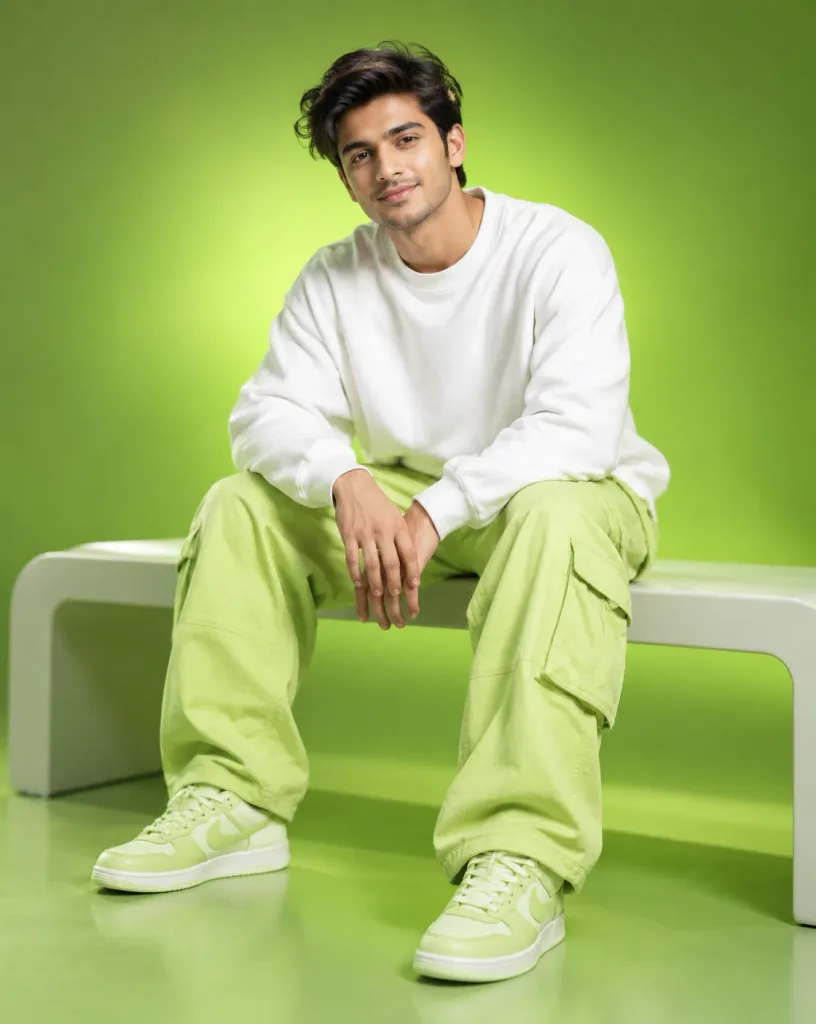 Retrato Editorial de Moda Urbana Masculina India
