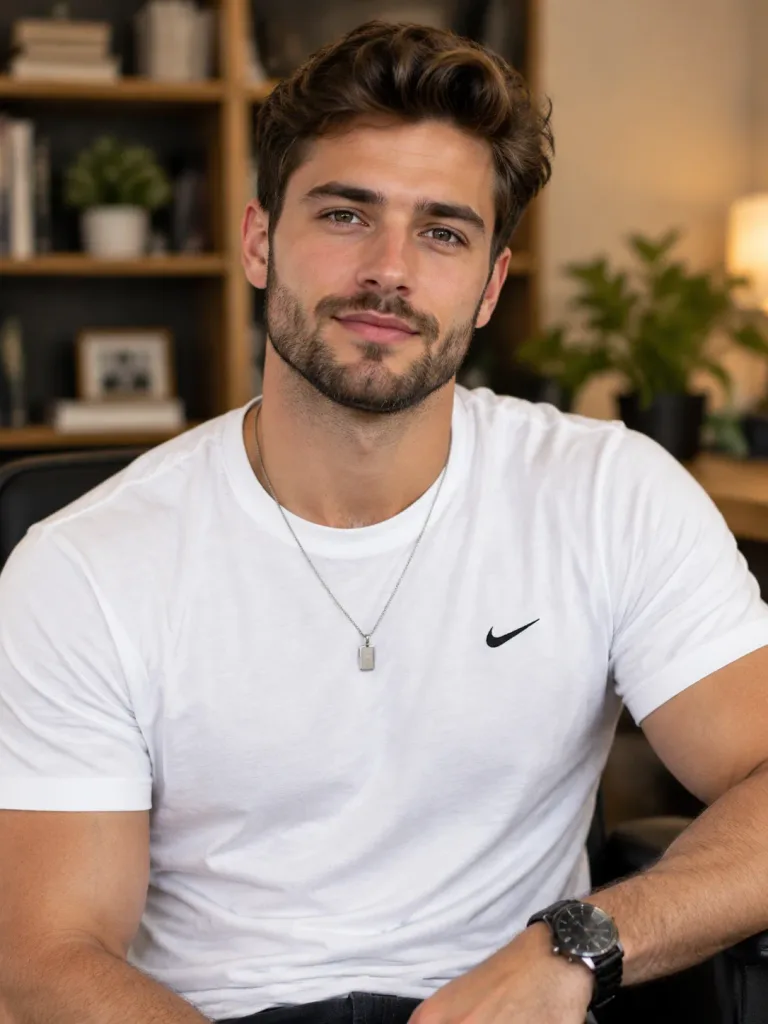 Confident Man Studio Portrait
