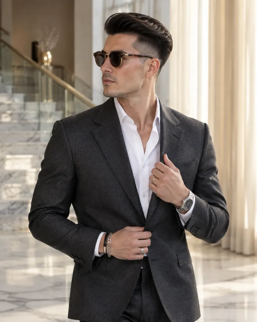 Editorial Menswear in Luxury Marble Interior