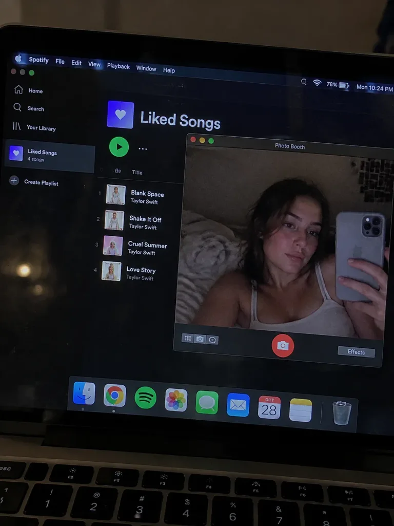 Laptop Screen POV Photo Booth Selfie