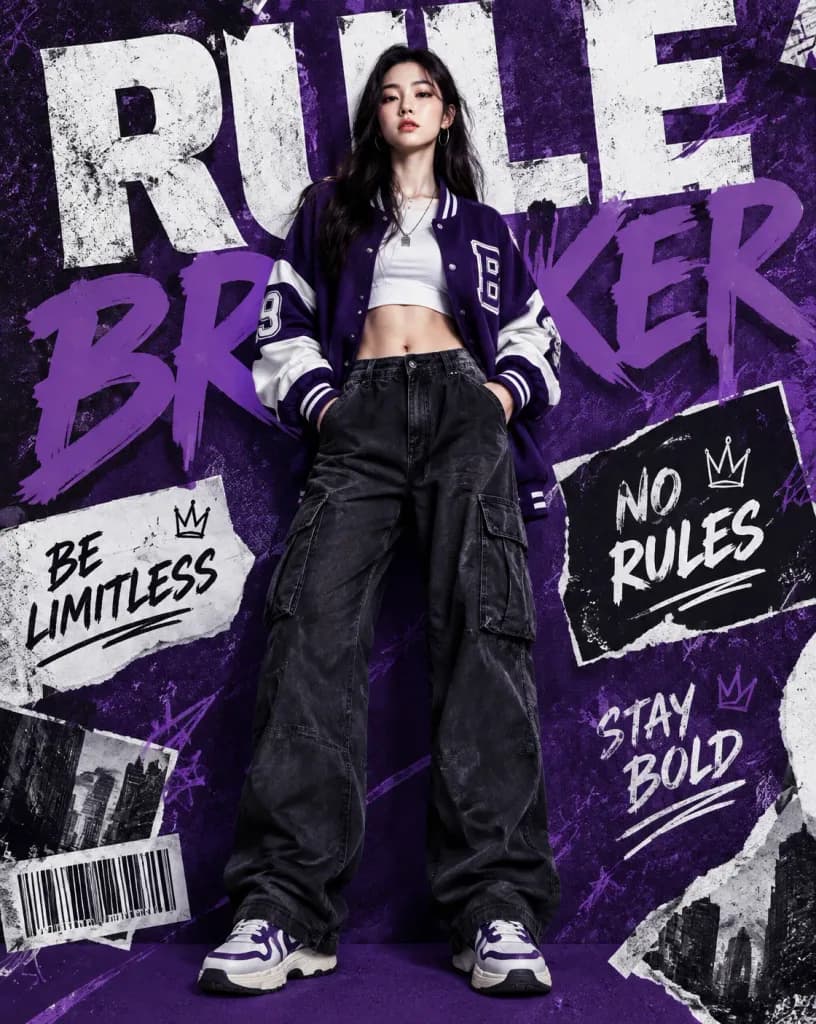 Streetwear Fashion Editorial Poster