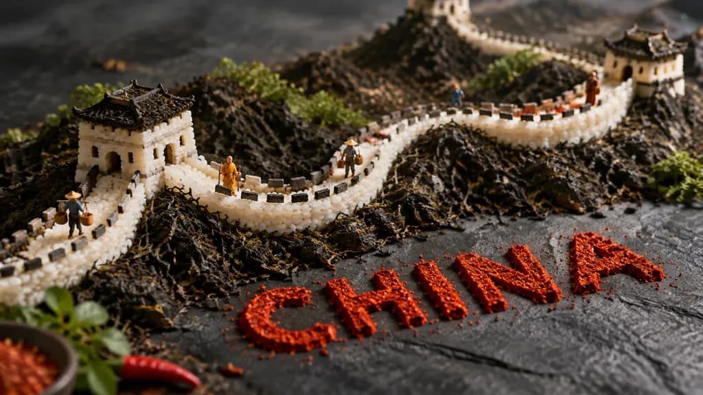 Culinary Diorama Great Wall of China