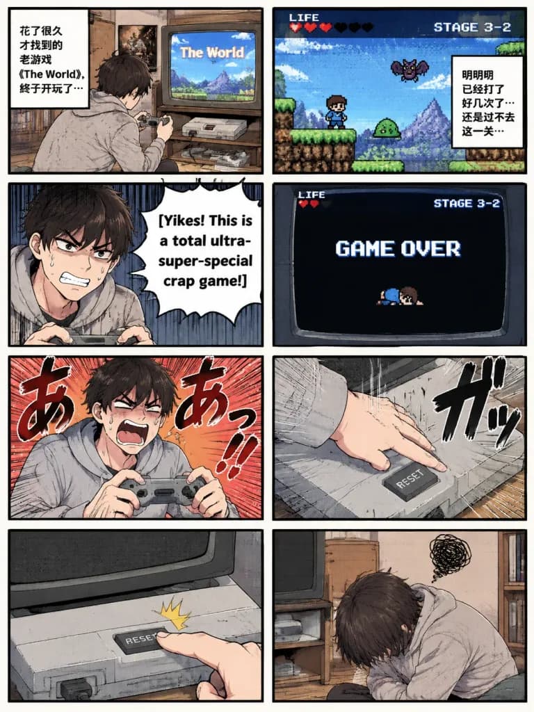 레트로 게임 8컷 만화