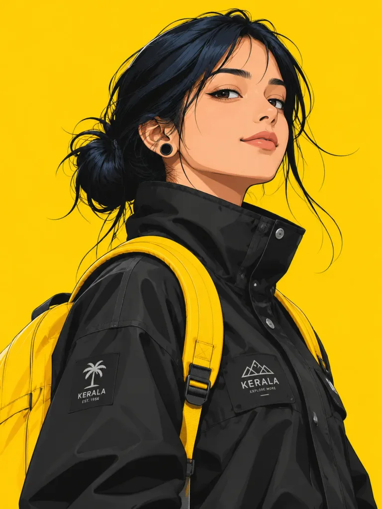 Kerala Streetwear Anime Vector Portrait