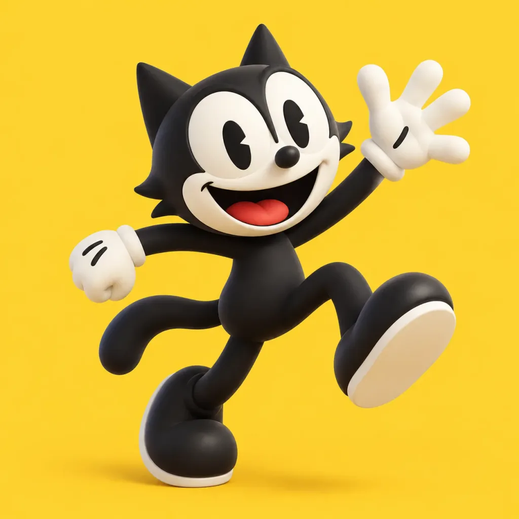 风格化3D橡胶管动画角色