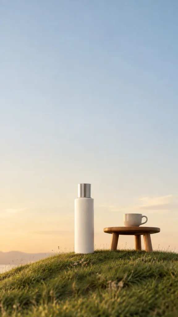 Minimalist Golden Hour Product Display