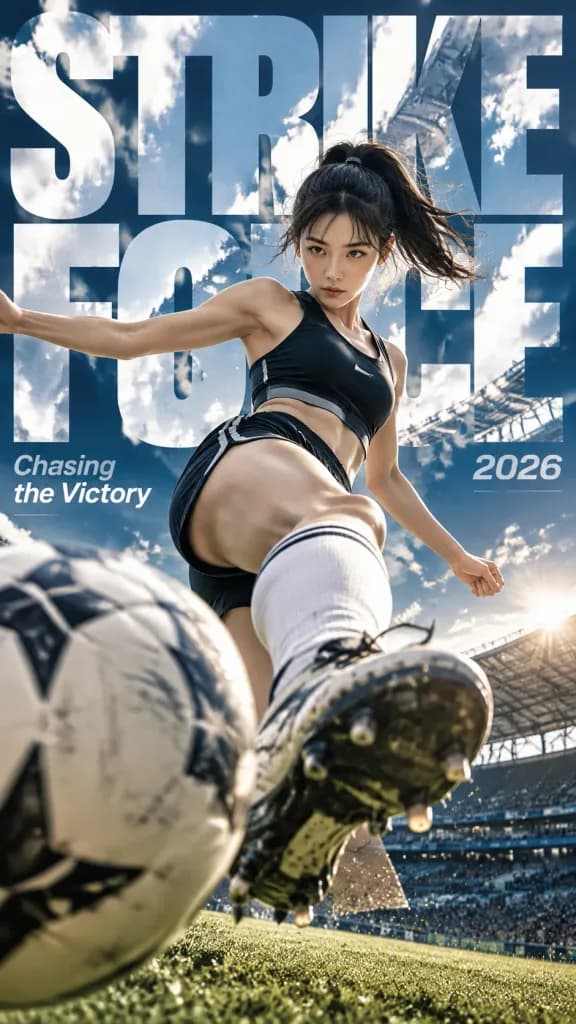 巨幅鏤空字體動態雜誌海報