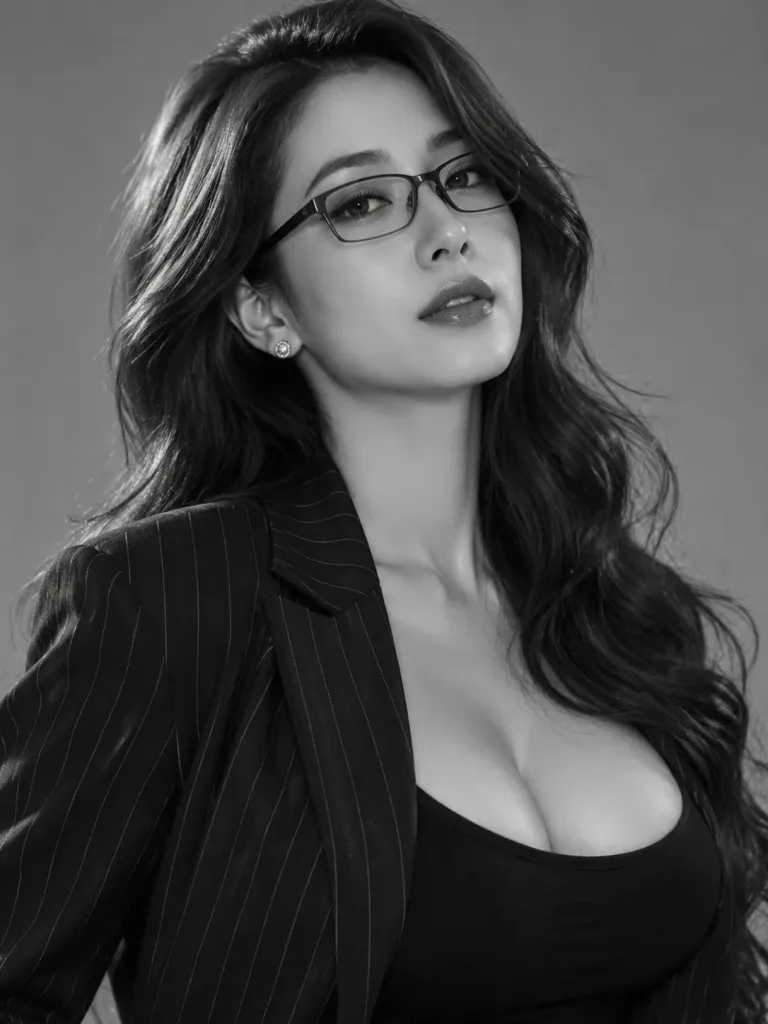 Monochrome Studio Fashion Portrait