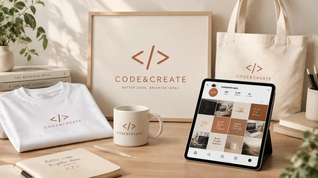Modern Personal Brand Kit Mockup