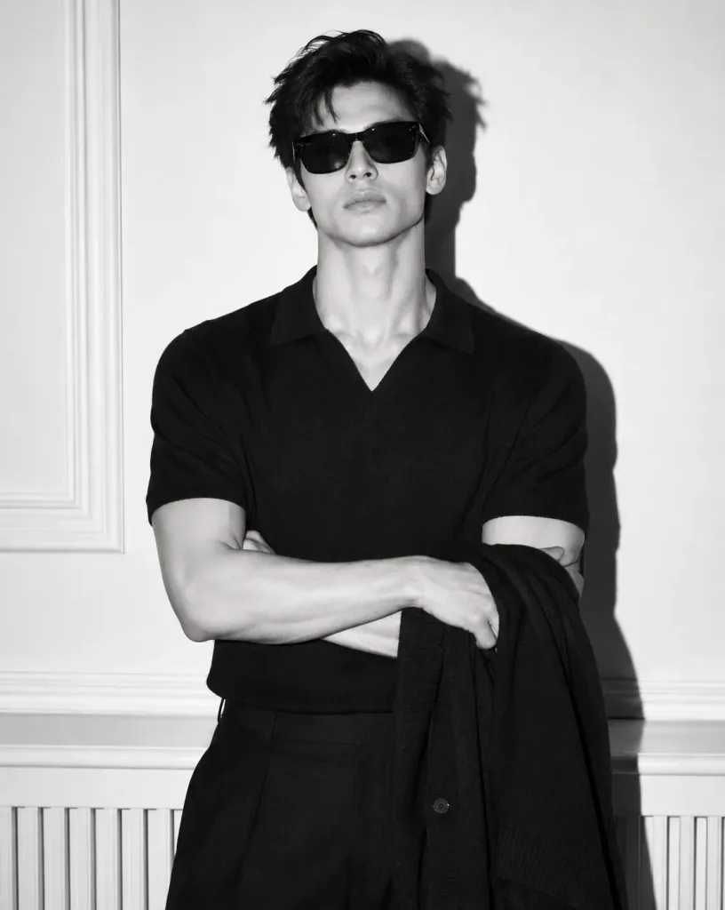 Editorial Monochrome Flash Male Portrait