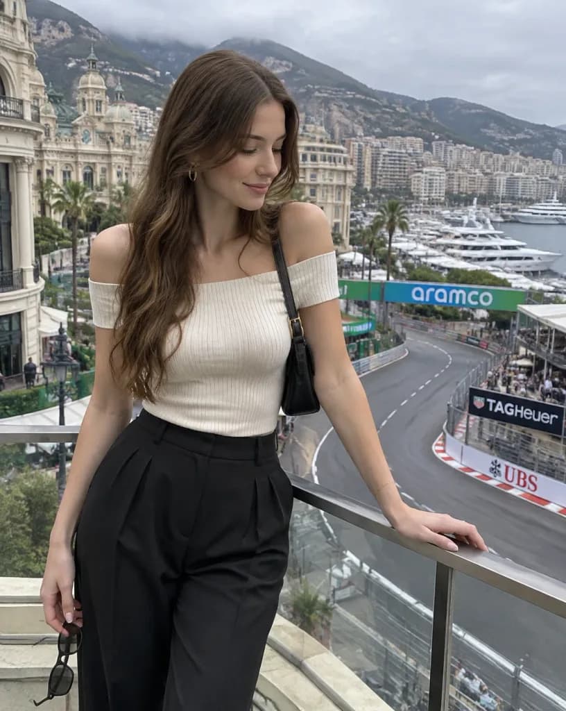 Editorial Balcony Portrait at Monaco Grand Prix