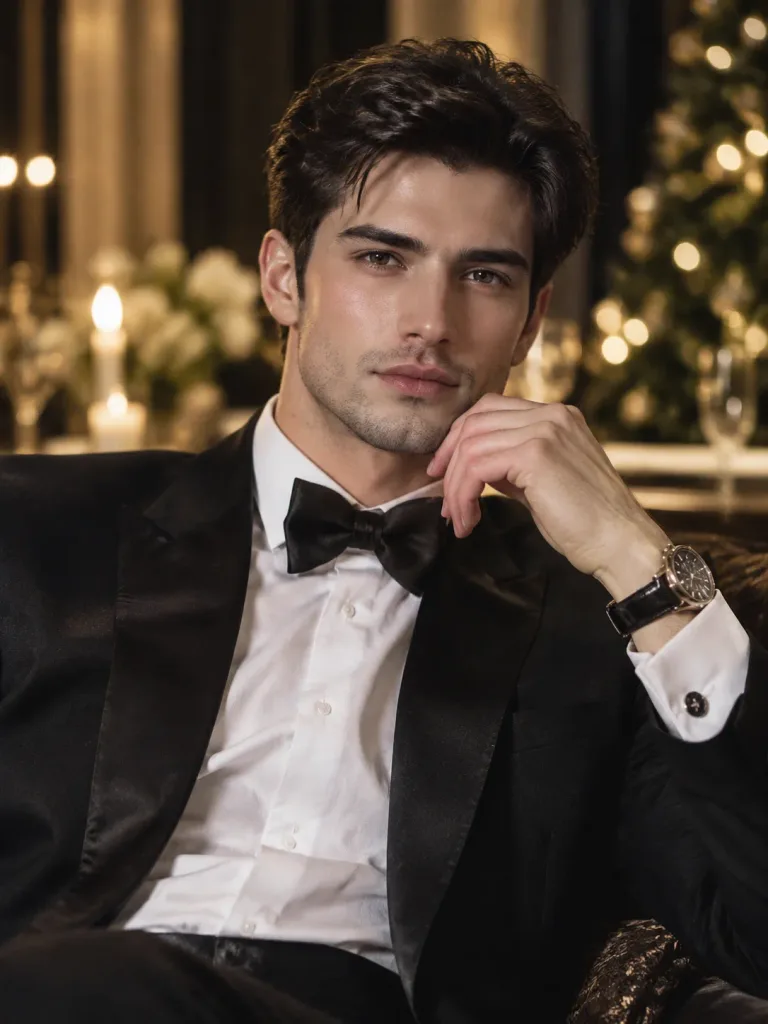 Editorial Portrait of Man in Tuxedo