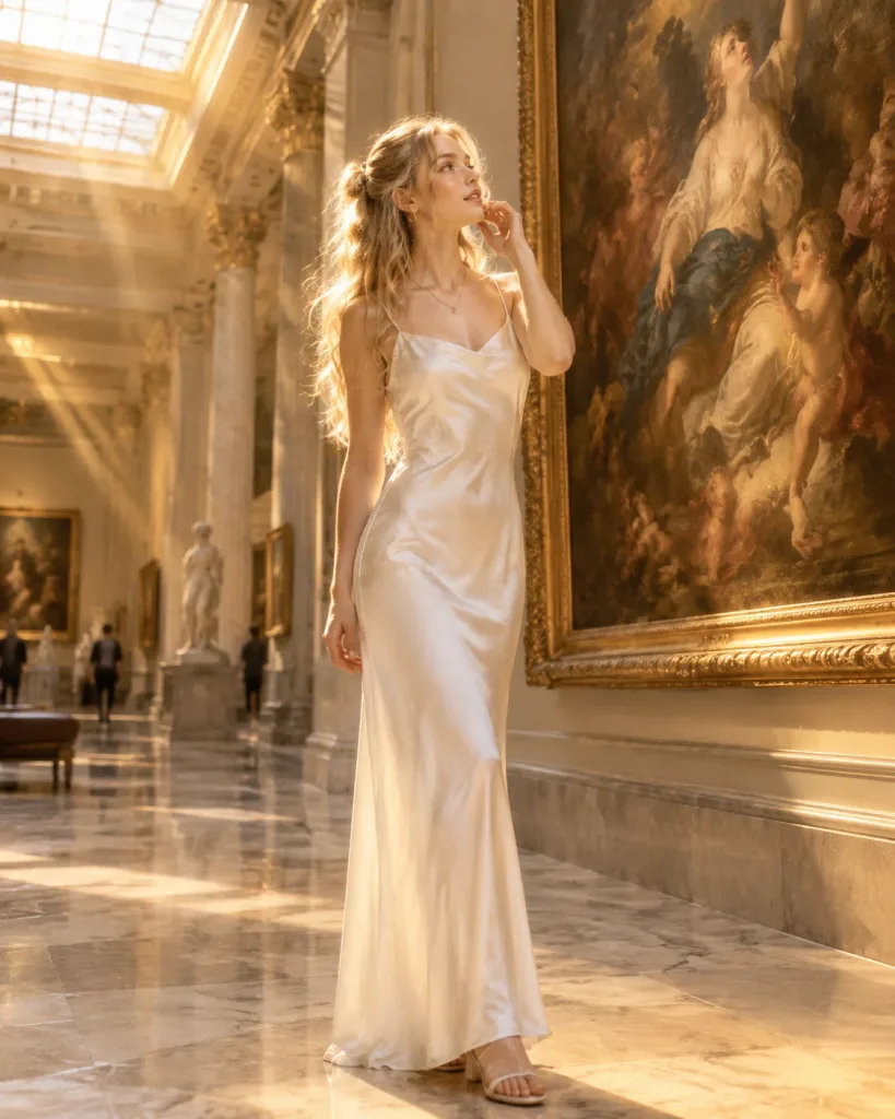Golden Hour Museum Portrait