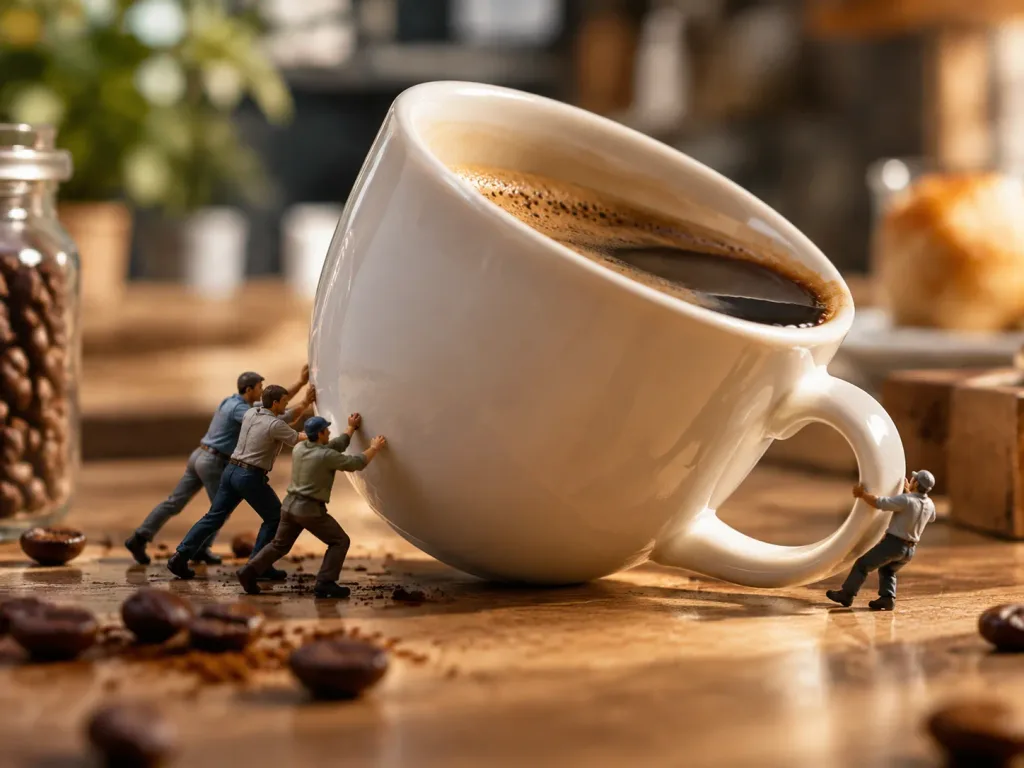 Miniature People Oversized Object Diorama