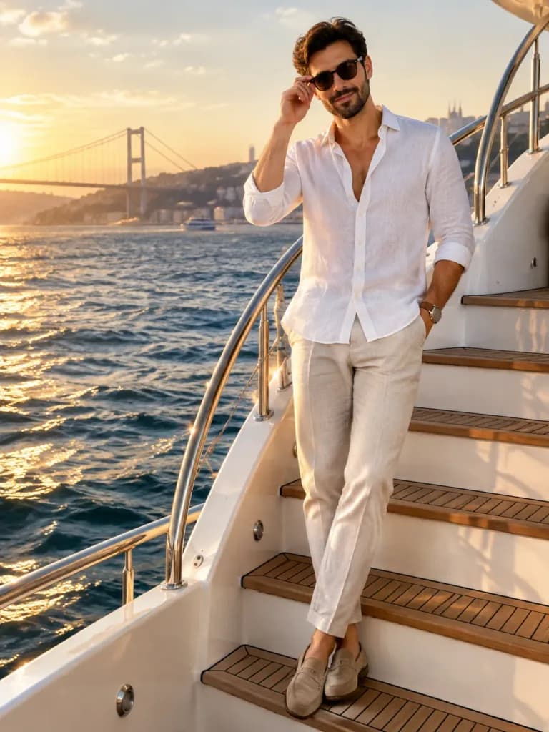 Luxury Yacht Lifestyle Portrait