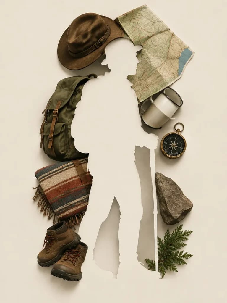 Negative Space Silhouette Art
