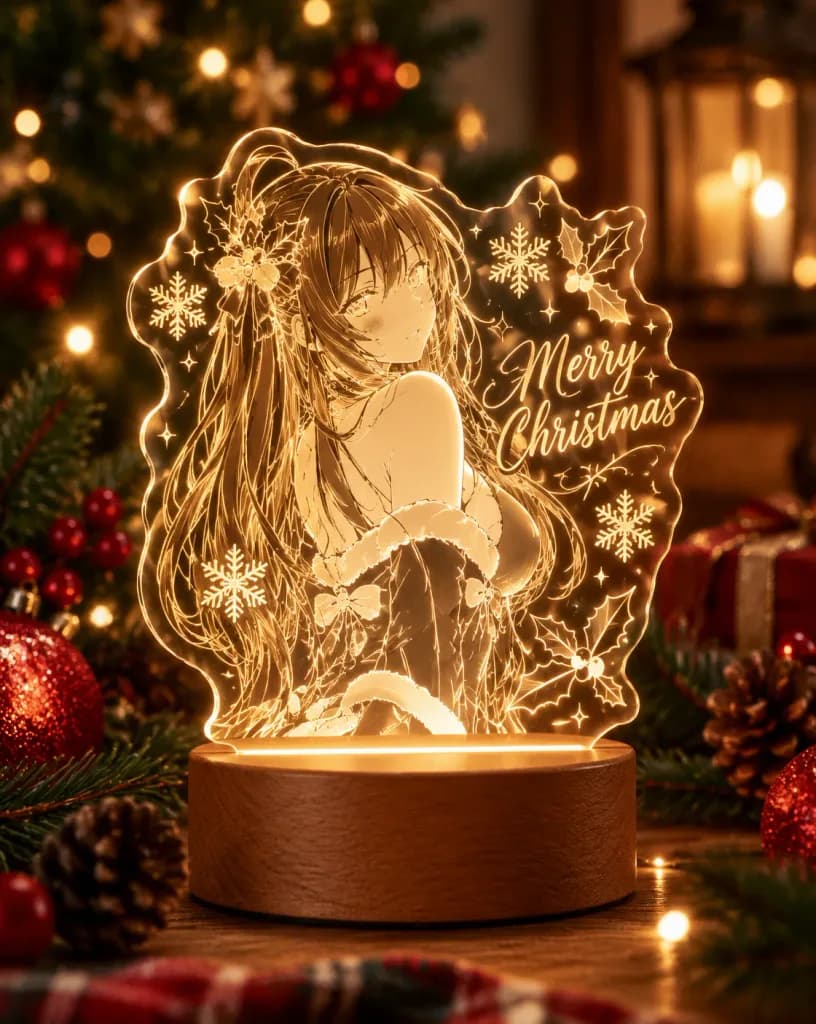 Engraved Acrylic LED Stand Product Shot