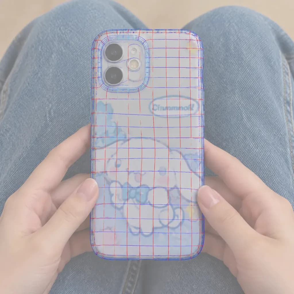 3D Wireframe Grid Overlay