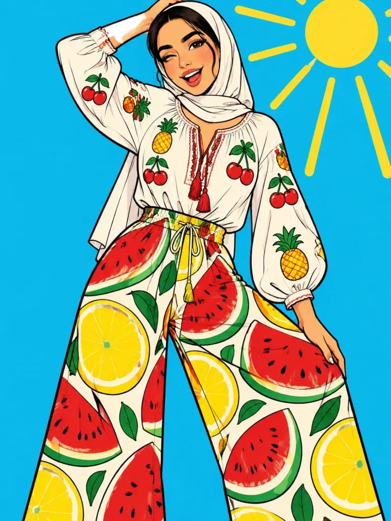 Pop Art Summer Fruit Fashion
