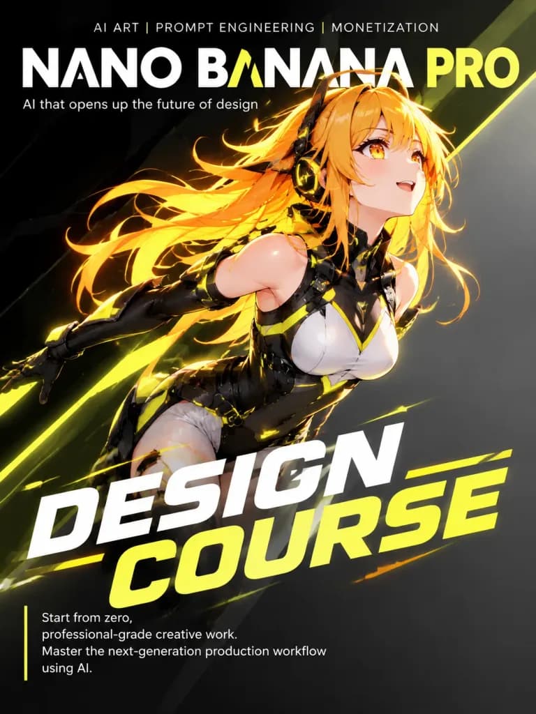 Anime-Magazincover mit Diagonaler Teilung
