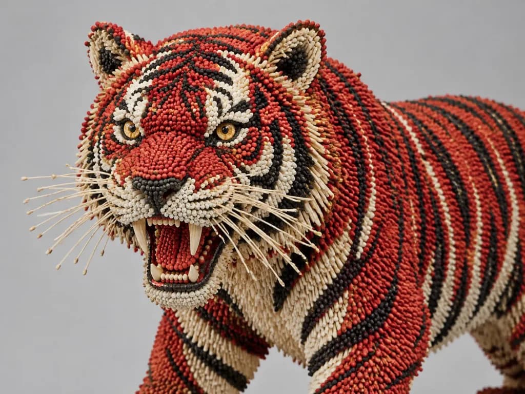 Matchstick Animal Sculpture Studio Photo