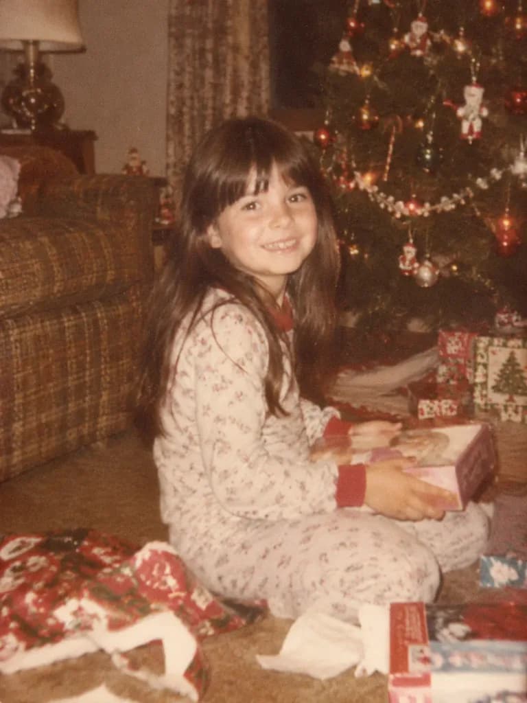 Retro Attic Christmas Morning Snapshot