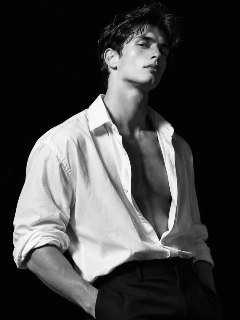 Black and White Editorial Male Portrait