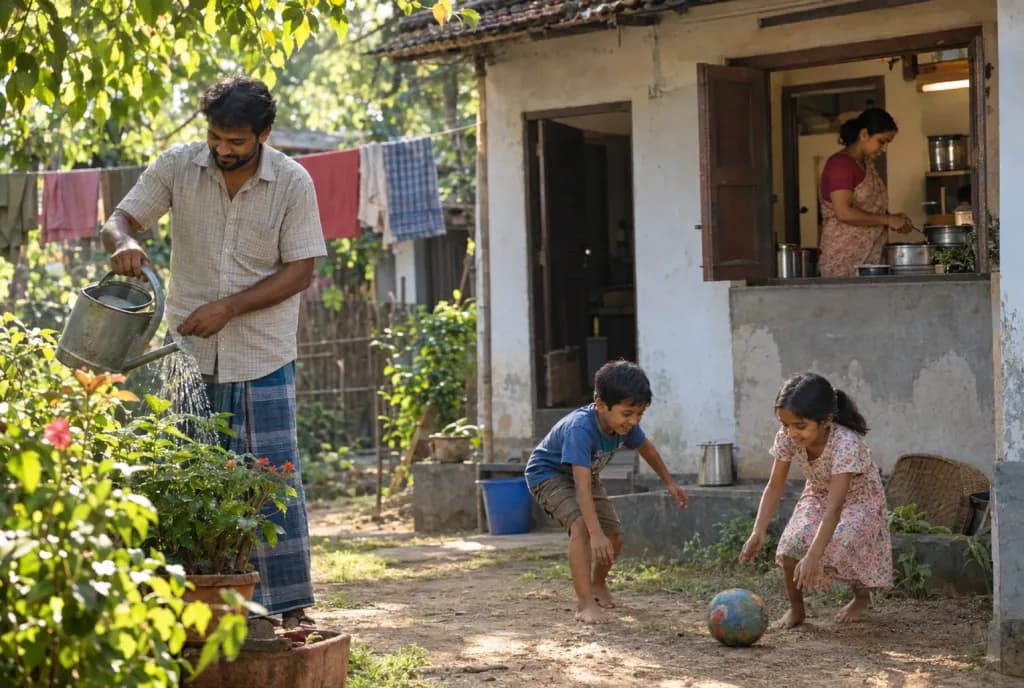 Sunday Morning Countryside Family Life